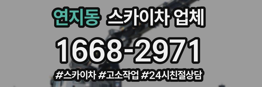 연지동 스카이차 업체
