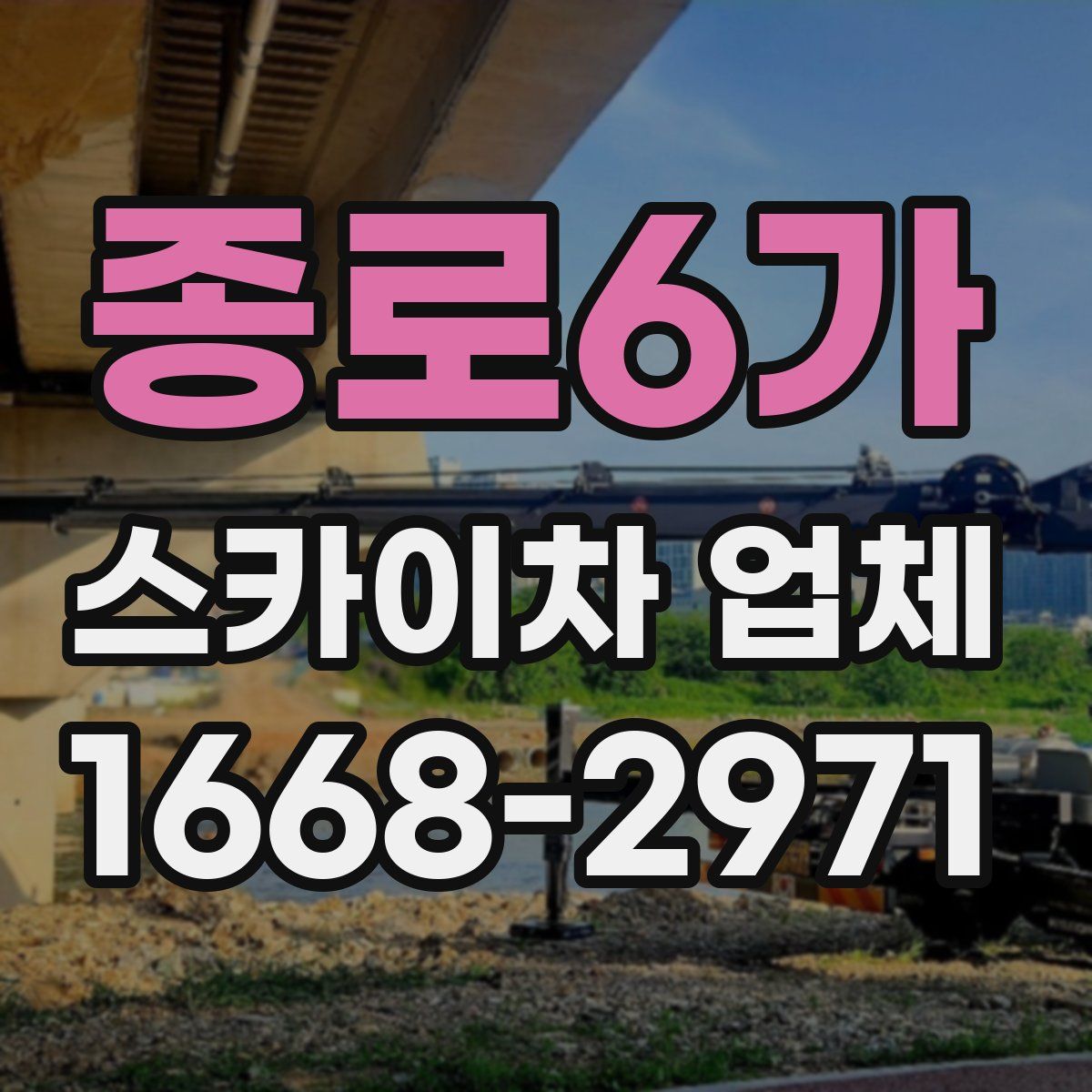 종로6가 스카이차 업체