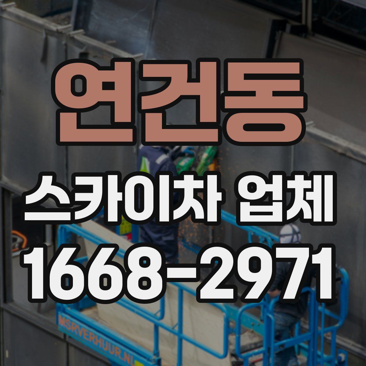 연건동 스카이차 업체