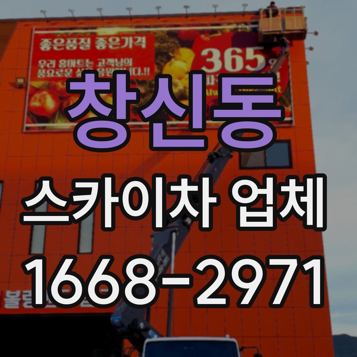 창신동 스카이차 업체