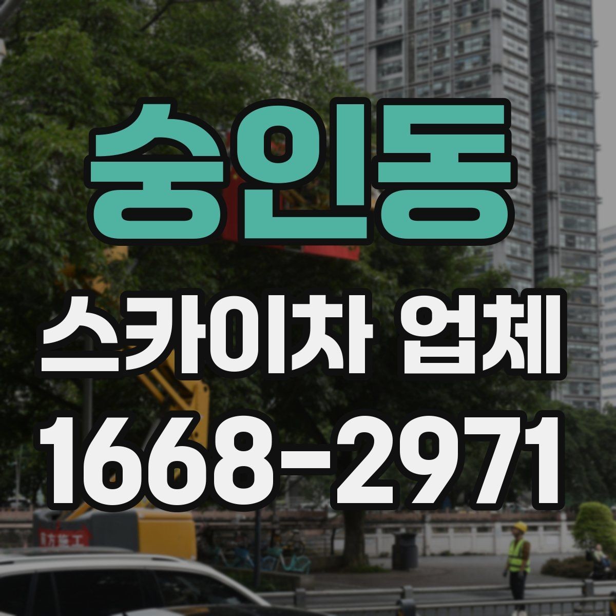 숭인동 스카이차 업체 선택 전 확인할 점