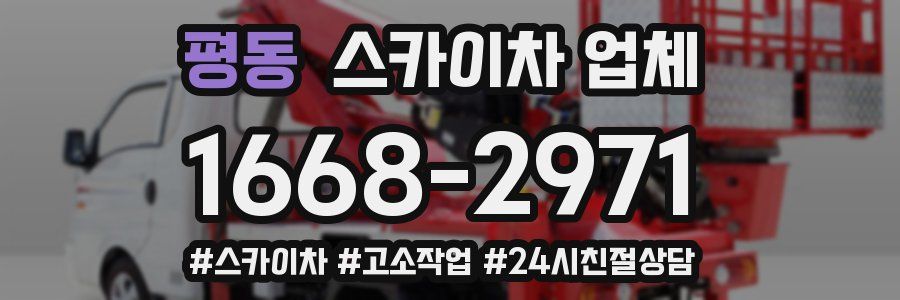 평동 스카이차 업체