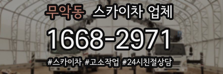 무악동 스카이차 업체