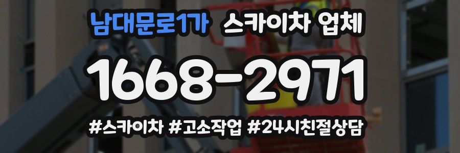 남대문로1가 스카이차 업체