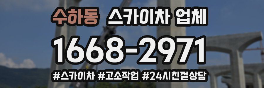 수하동 스카이차 업체