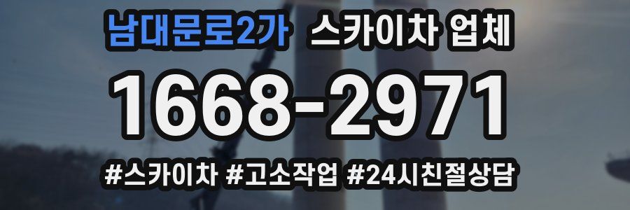 남대문로2가 스카이차 업체