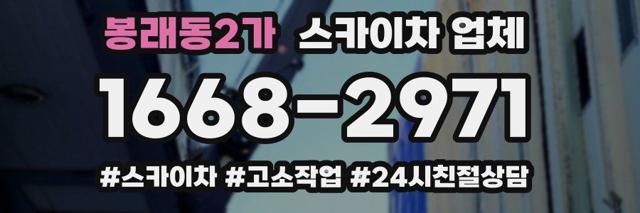 봉래동2가 스카이차 업체
