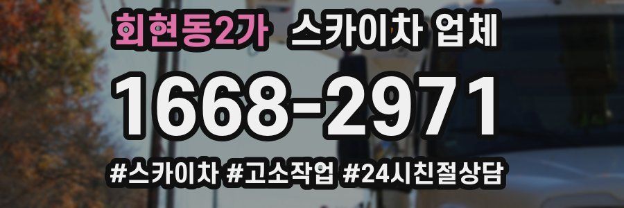 회현동2가 스카이차 업체