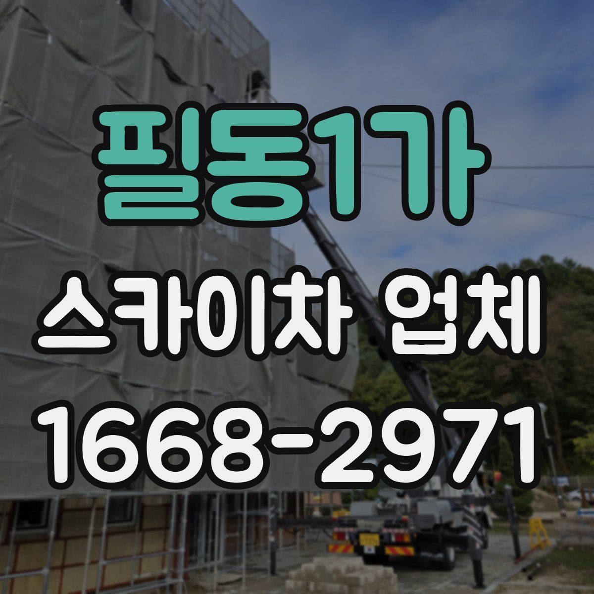 필동1가 스카이차 업체