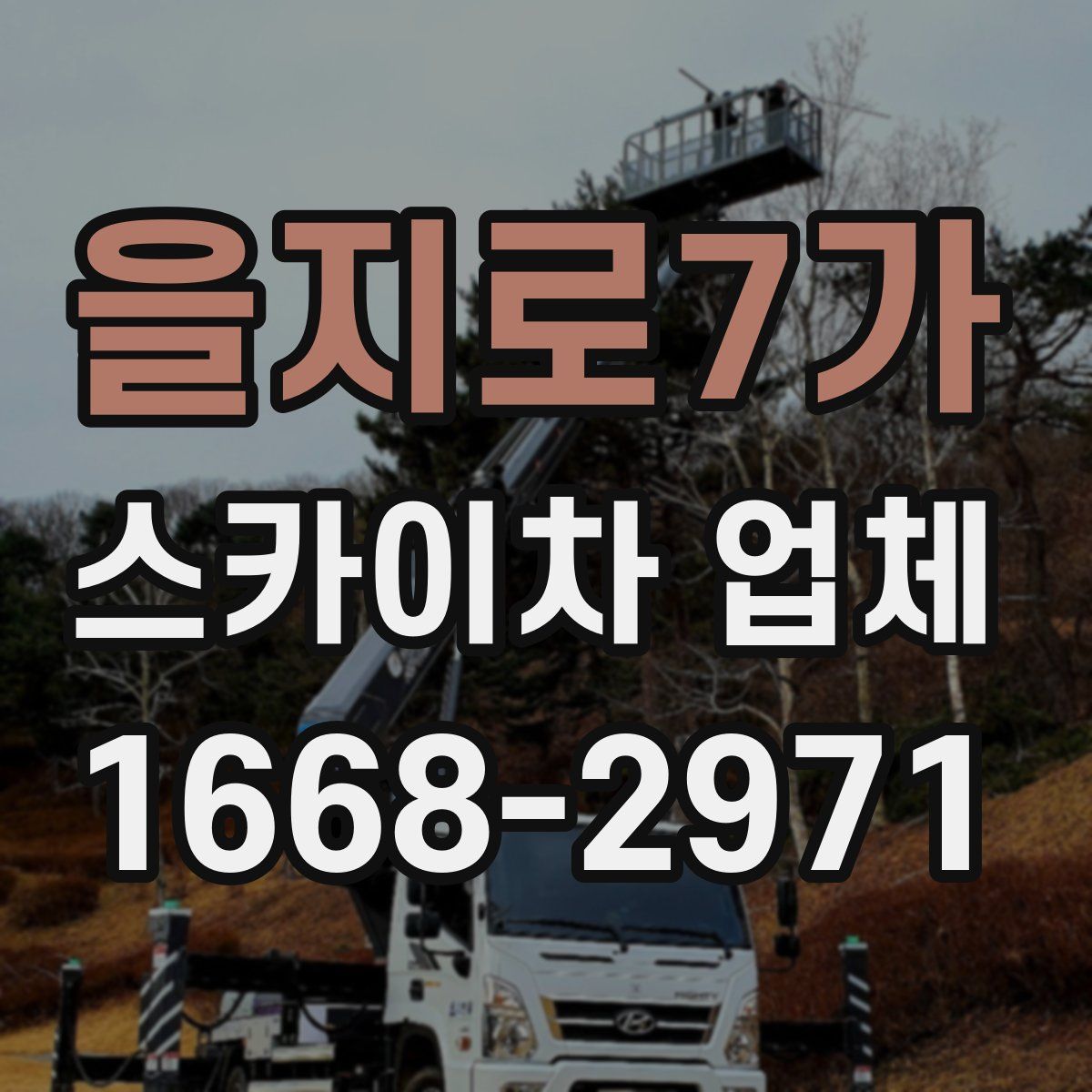 을지로7가 스카이차 업체