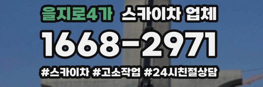 을지로4가 스카이차 업체