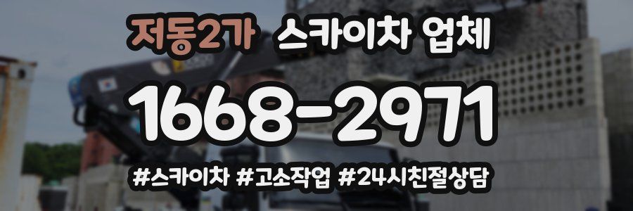 저동2가 스카이차 업체