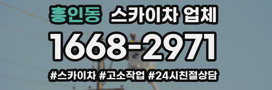 흥인동 스카이차 업체