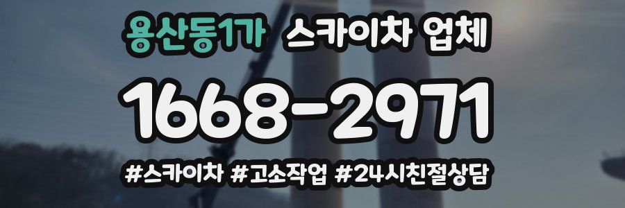 용산동1가 스카이차 업체