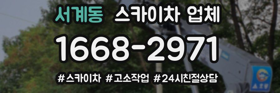 서계동 스카이차 업체
