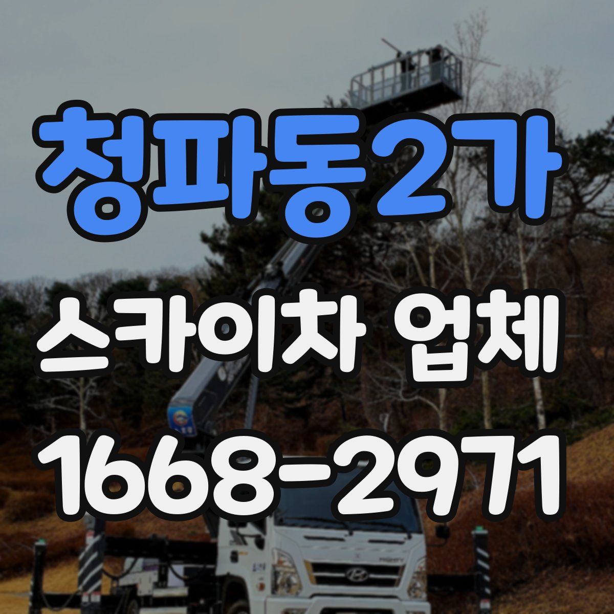 청파동2가 스카이차 업체