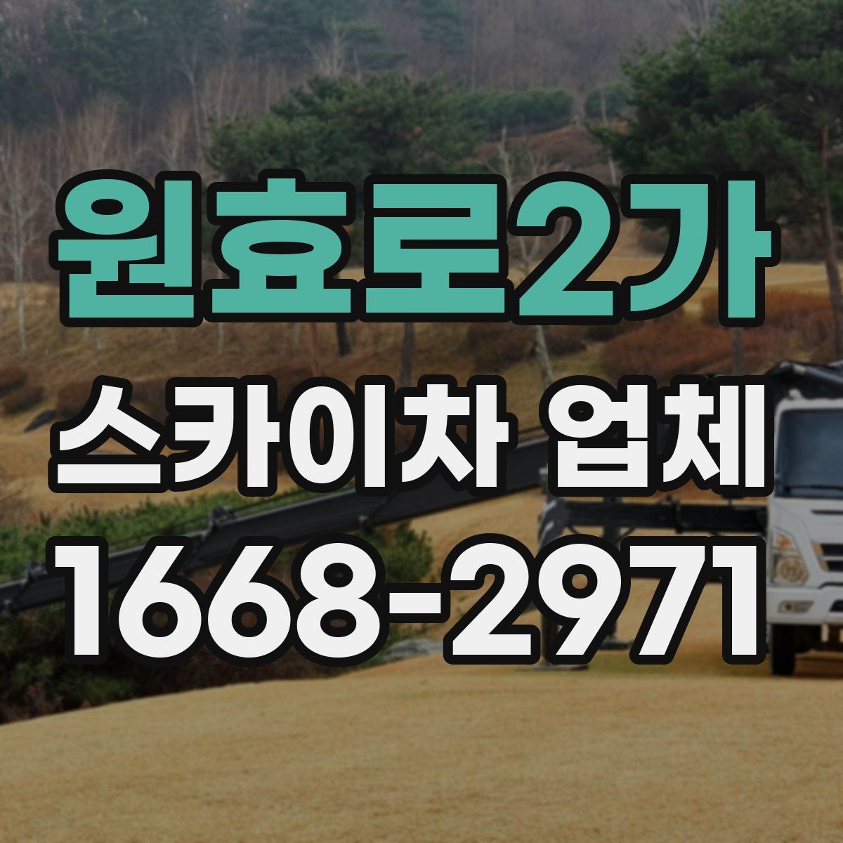 원효로2가 스카이차 업체