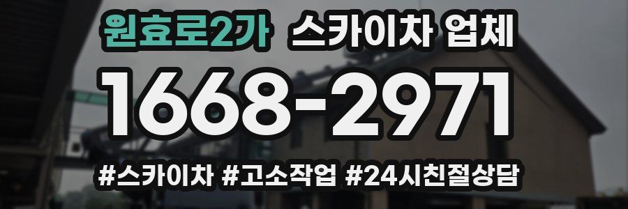 원효로2가 스카이차 업체