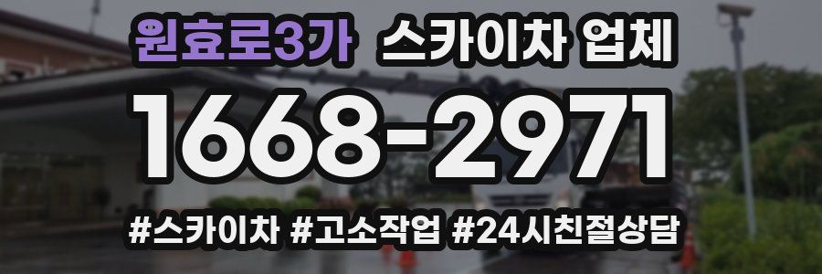 원효로3가 스카이차 업체