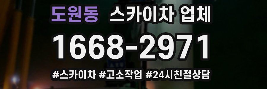 도원동 스카이차 업체