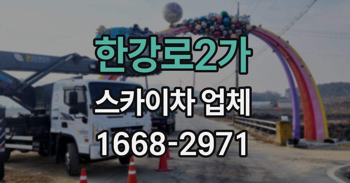 한강로2가 스카이차 업체