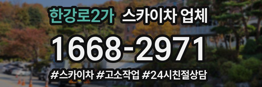 한강로2가 스카이차 업체