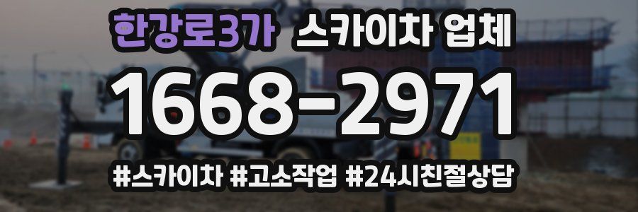 한강로3가 스카이차 업체