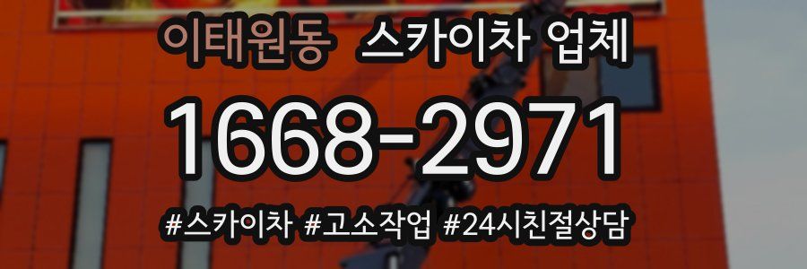 이태원동 스카이차 업체