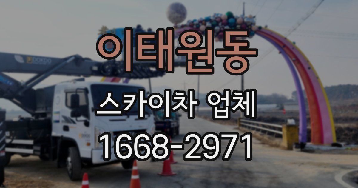 이태원동 스카이차 업체