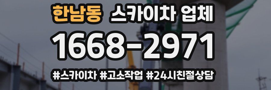 한남동 스카이차 업체