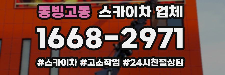 동빙고동 스카이차 업체
