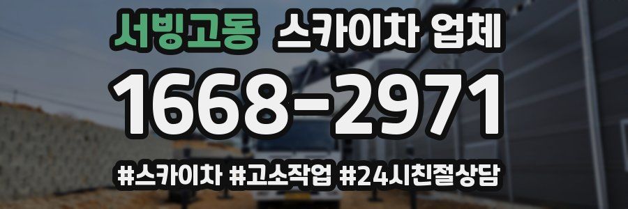 서빙고동 스카이차 업체