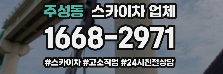 주성동 스카이차 업체