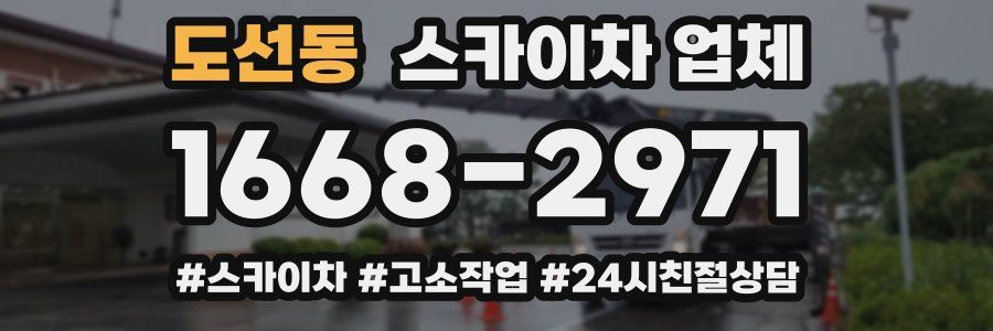 도선동 스카이차 업체