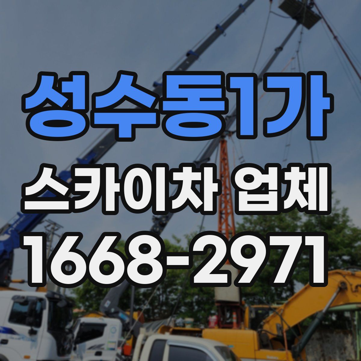 성수동1가 스카이차 업체