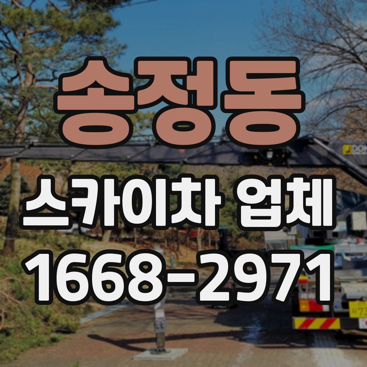 송정동 스카이차 업체