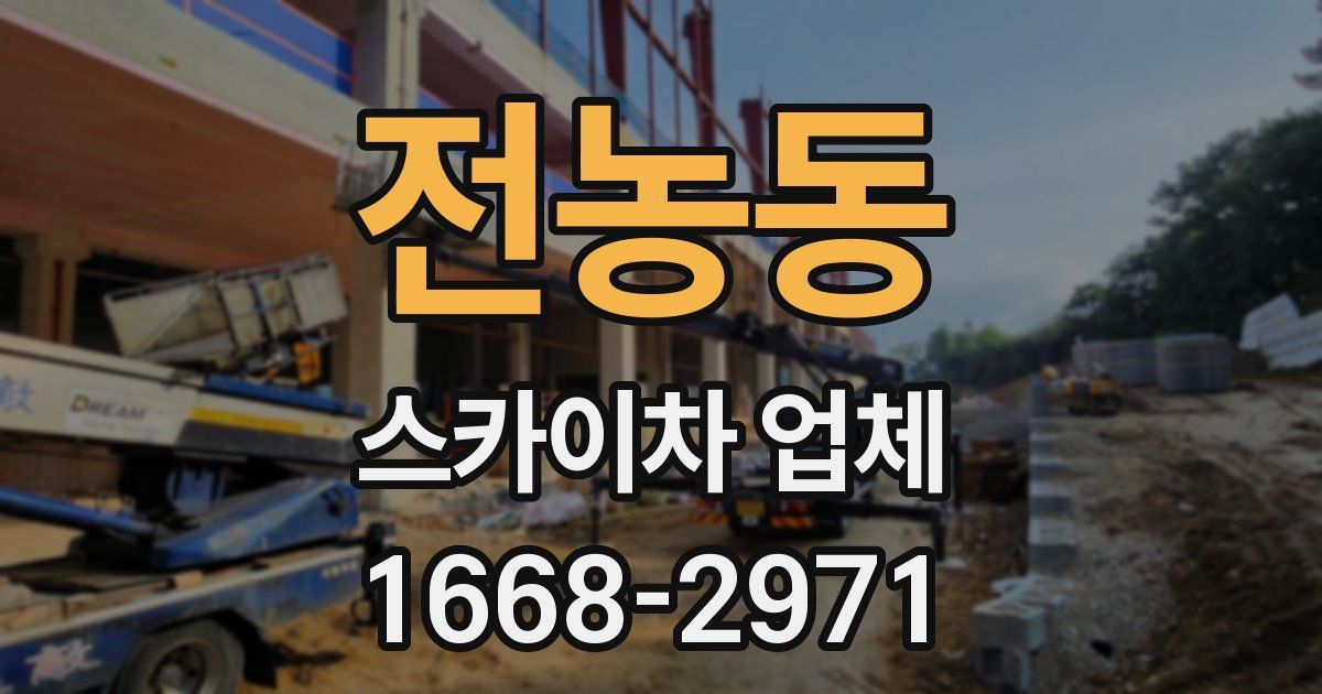 전농동 스카이차 업체