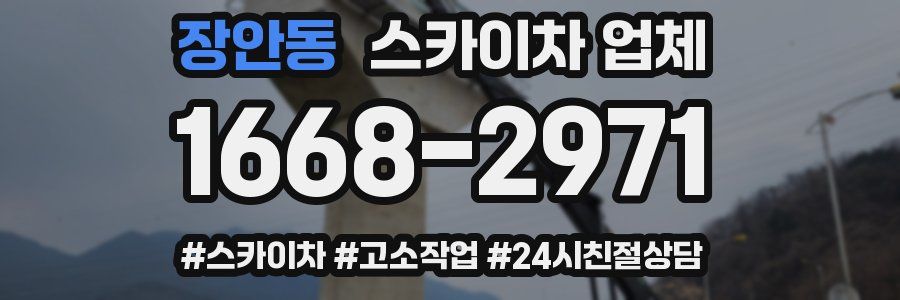 장안동 스카이차 업체