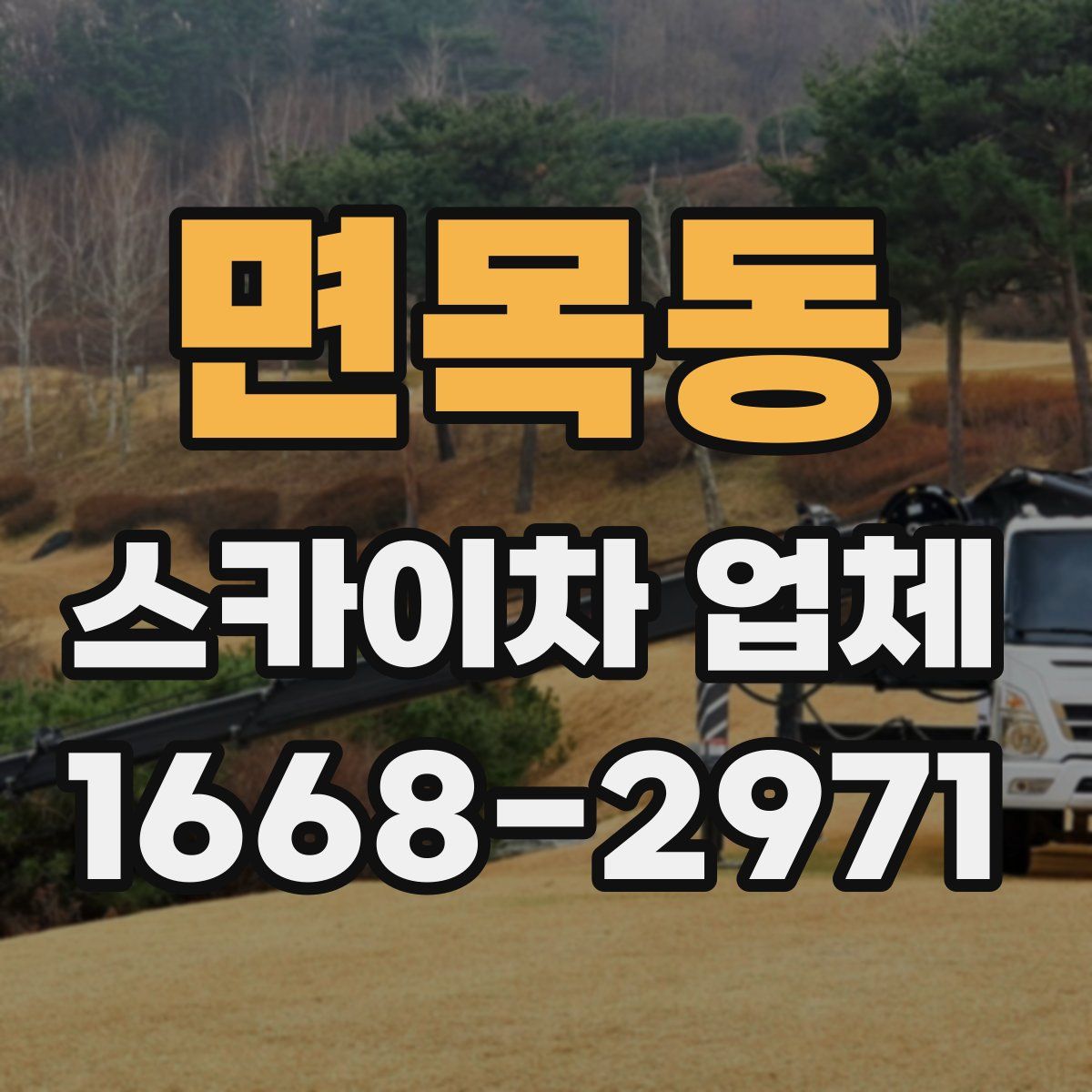 면목동 스카이차 업체