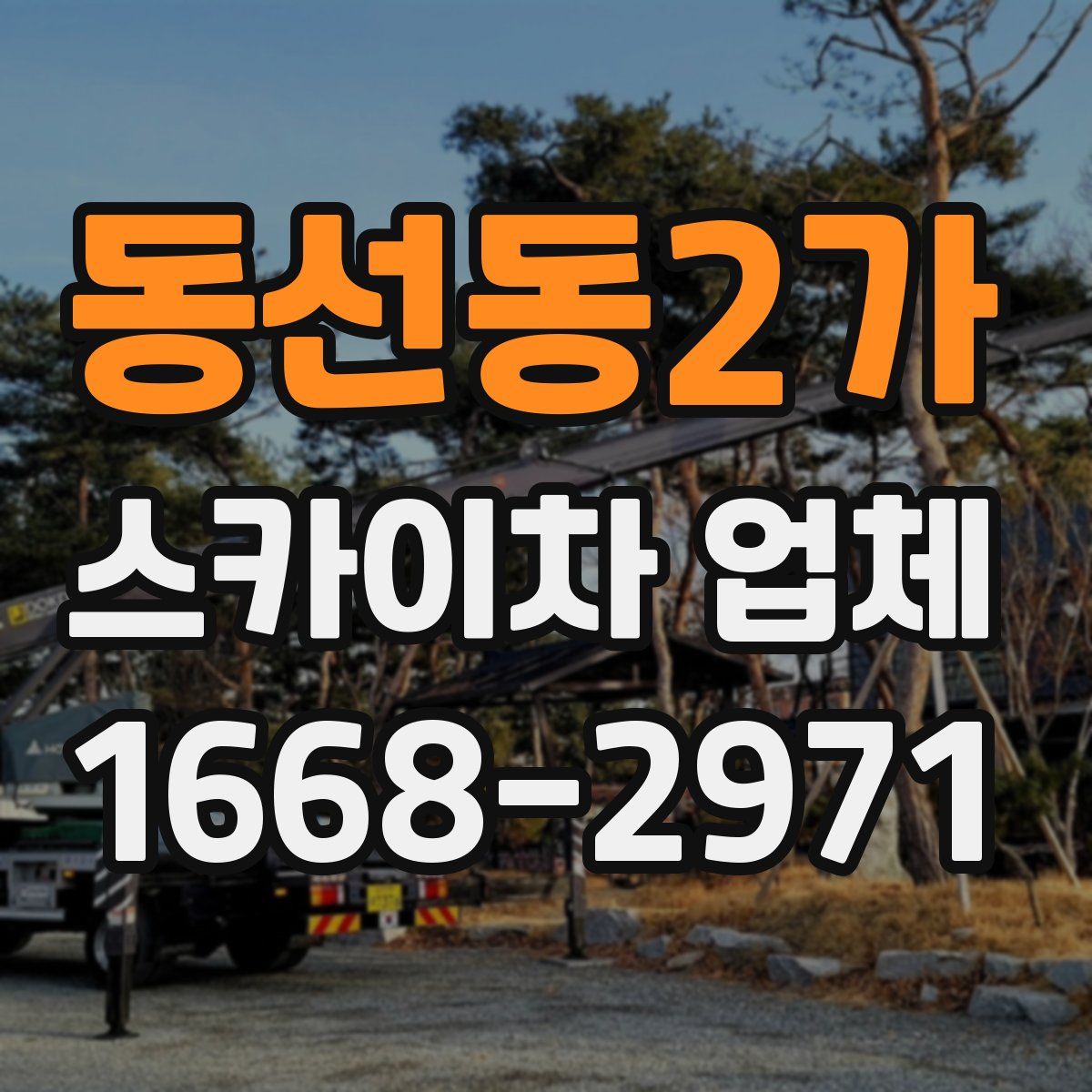 동선동2가 스카이차 업체