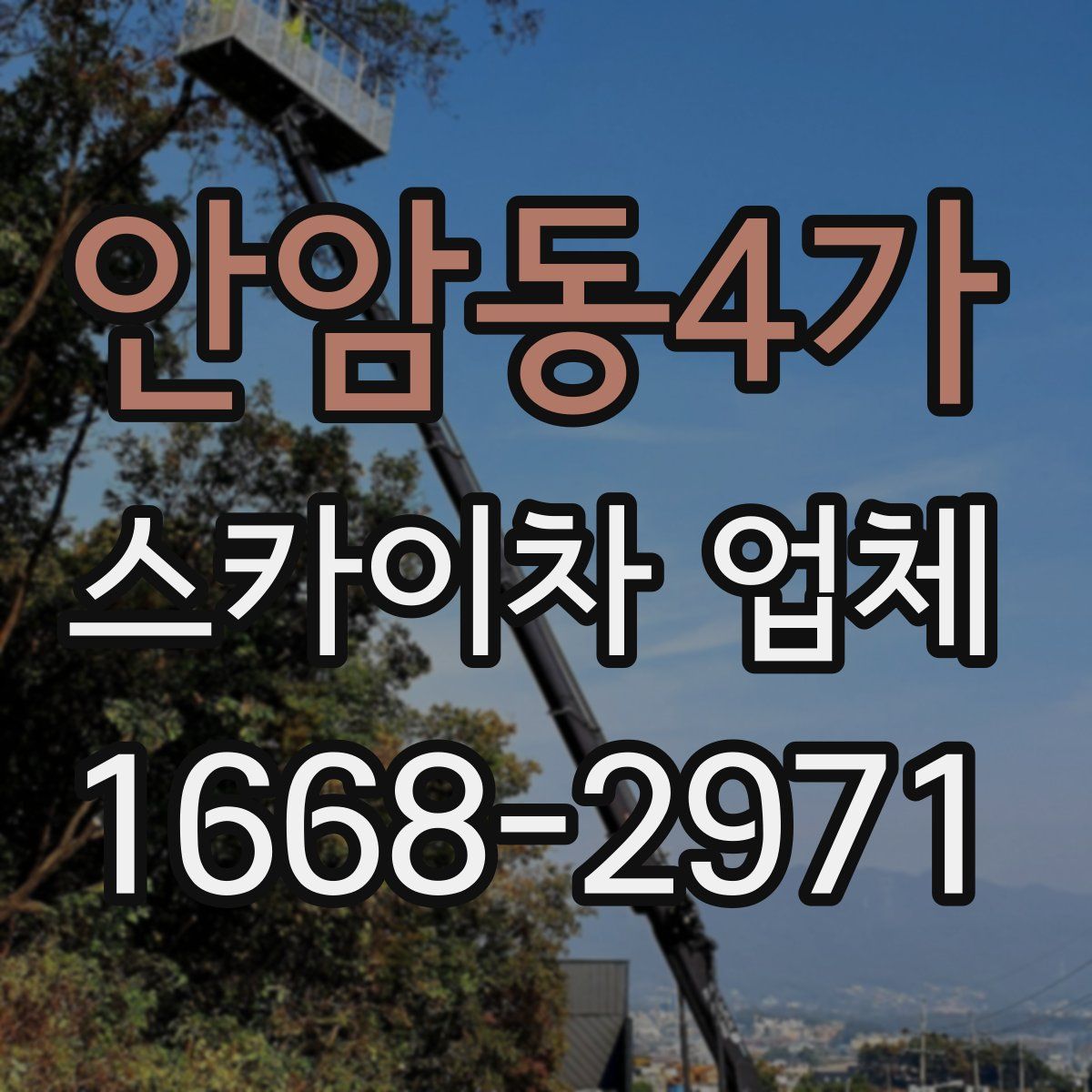 안암동4가 스카이차 업체