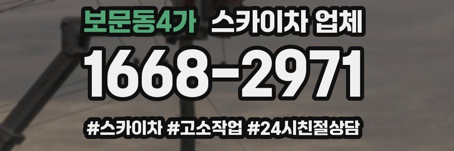 보문동4가 스카이차 업체