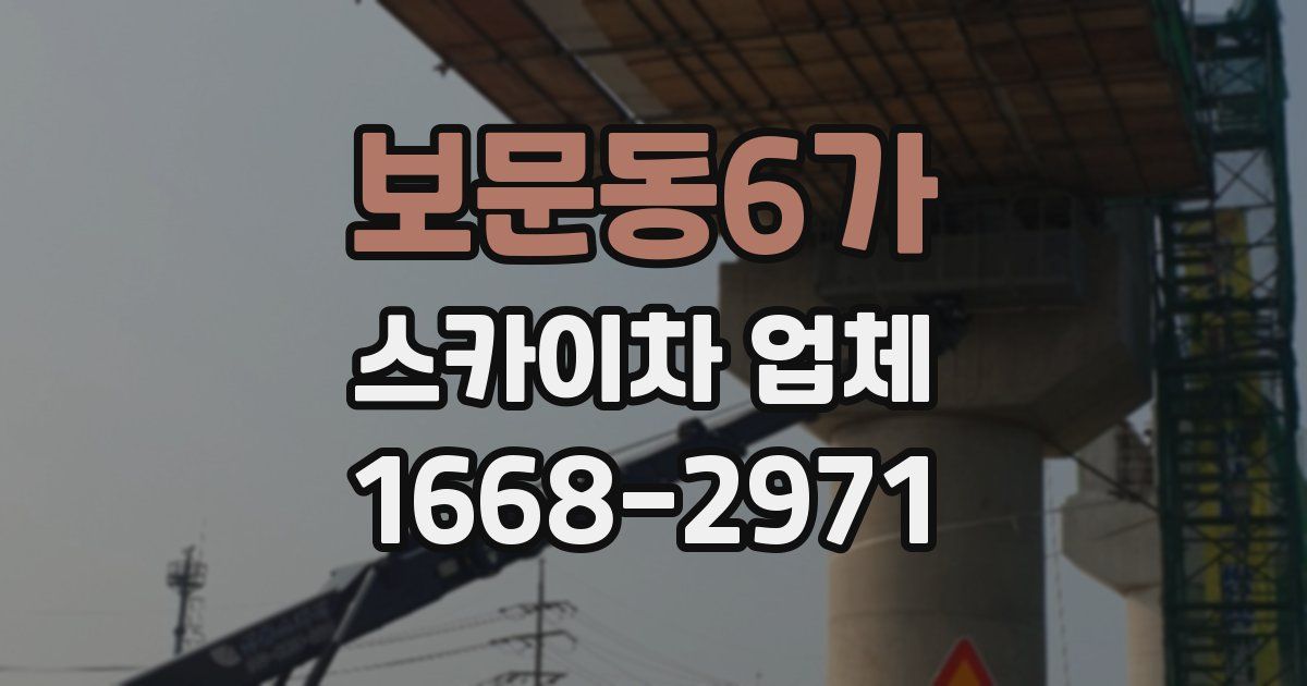 보문동6가 스카이차 업체