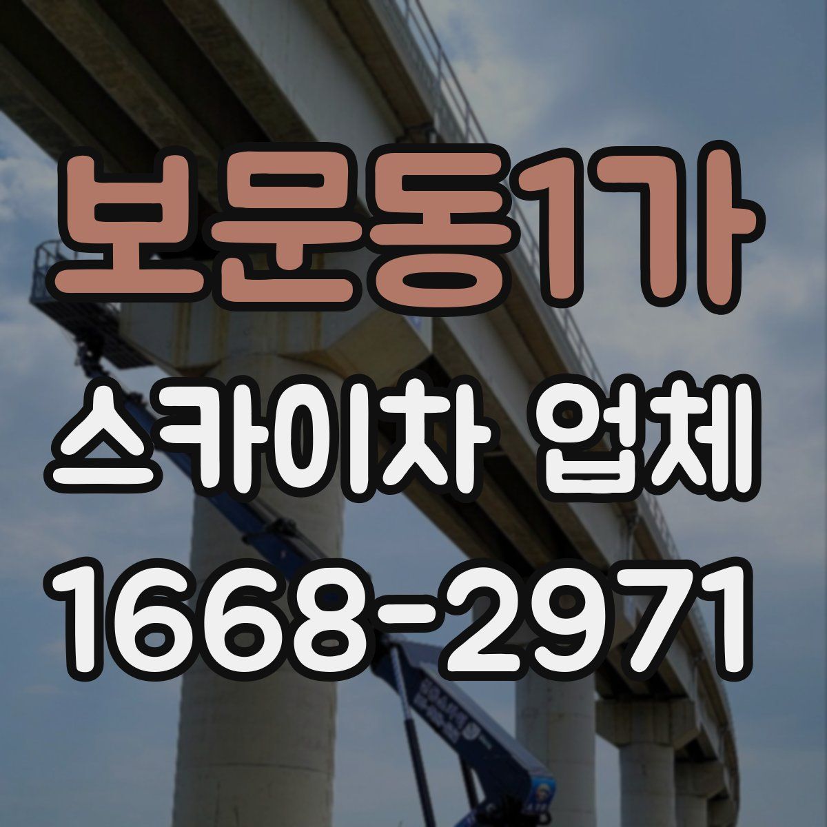 보문동1가 스카이차 업체