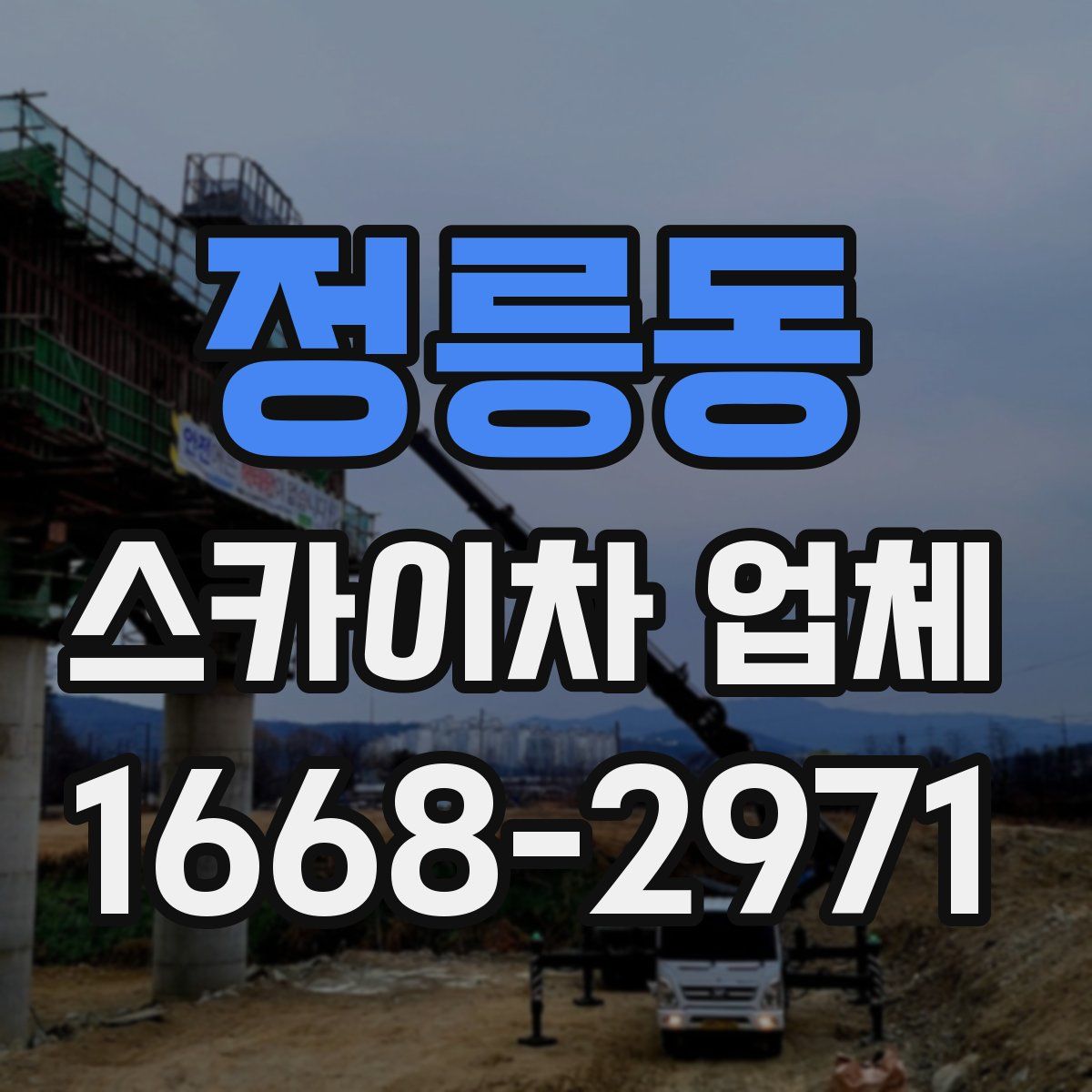 정릉동 스카이차 업체