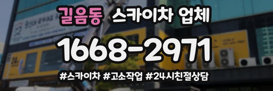 길음동 스카이차 업체