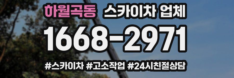 하월곡동 스카이차 업체