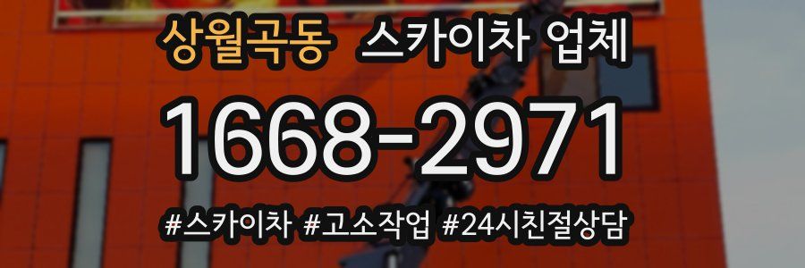 상월곡동 스카이차 업체
