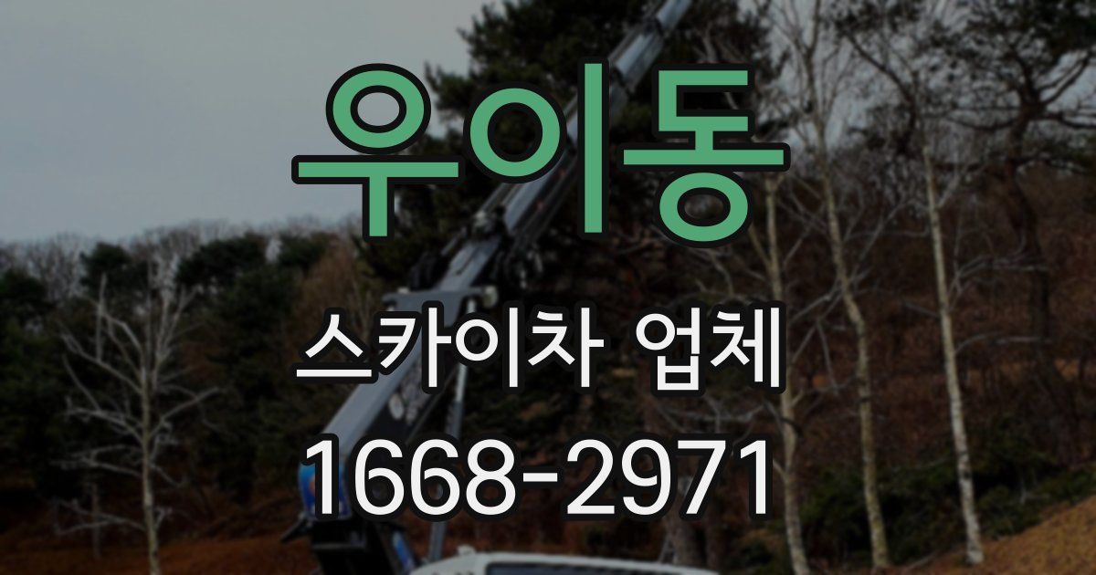 우이동 스카이차 업체
