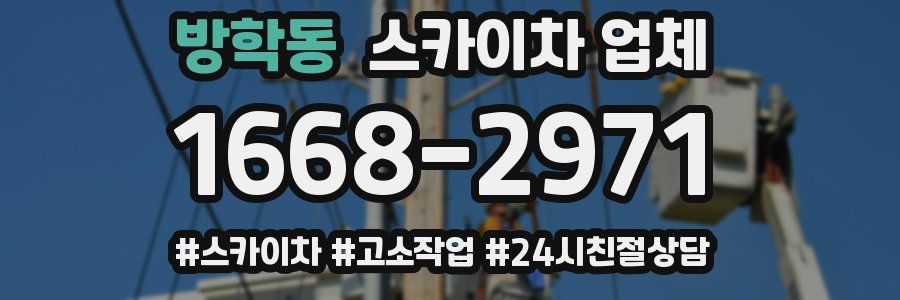 방학동 스카이차 업체